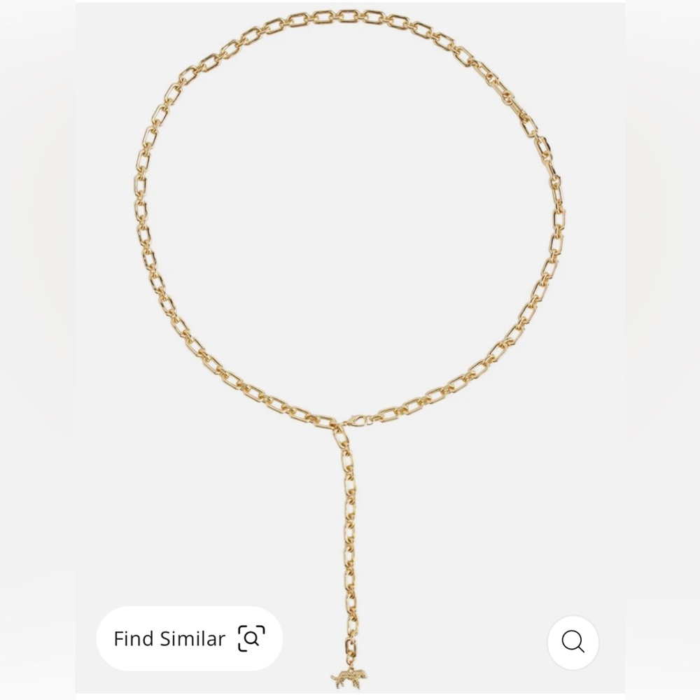 Roller Rabbit Yari Gold Chain Necklace - Picture 3 of 3